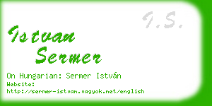 istvan sermer business card